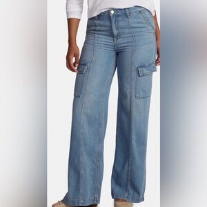 Time and Tru Light Blue Wide Leg Jeans